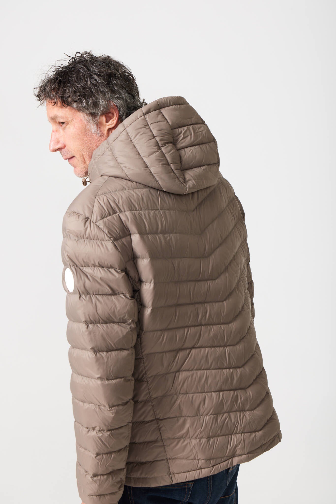 Men’s tan hooded insulated jacket, casual and lightweight for versatile layering in Australian weather — Mens Tan Classic Jacket™