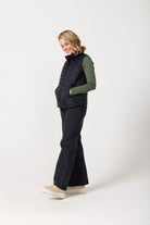 Midnight Classic Gilet™ — women’s classic sleeveless puffer vest in timeless midnight black, perfect for layering across seasons in Australia.