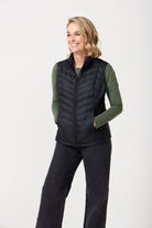 Midnight Classic Gilet™ — women’s classic sleeveless puffer vest in timeless midnight black, perfect for layering across seasons in Australia.