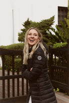 Women’s midnight black insulated ultra parka with hood, long warm winter parka perfect for layering in Australia’s cooler weather — Midnight Ultra Parka™