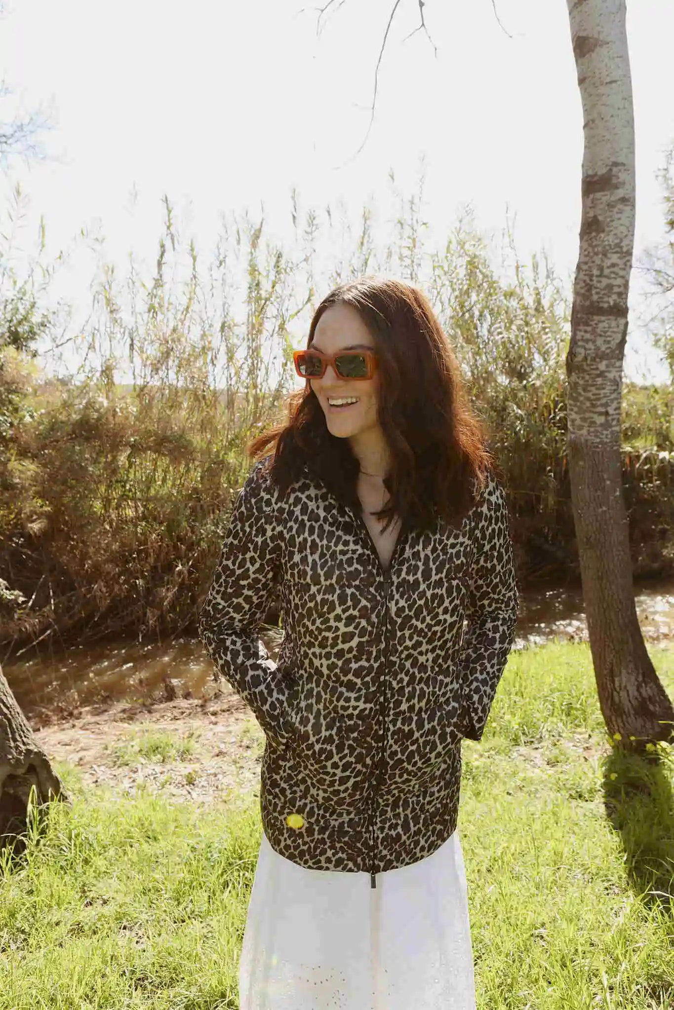 Women’s leopard print and midnight black reversible insulated parka with hood, warm winter parka perfect for layering in Australia’s cooler weather — Midnight x Leopard Classic Parka™