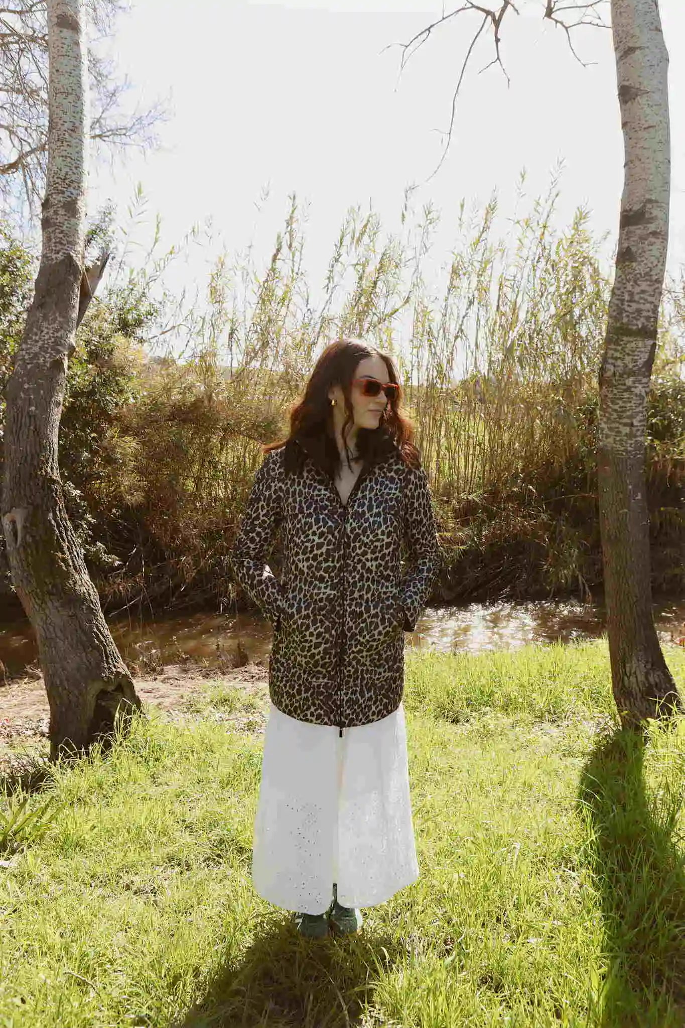 Women’s leopard print and midnight black reversible insulated parka with hood, warm winter parka perfect for layering in Australia’s cooler weather — Midnight x Leopard Classic Parka™