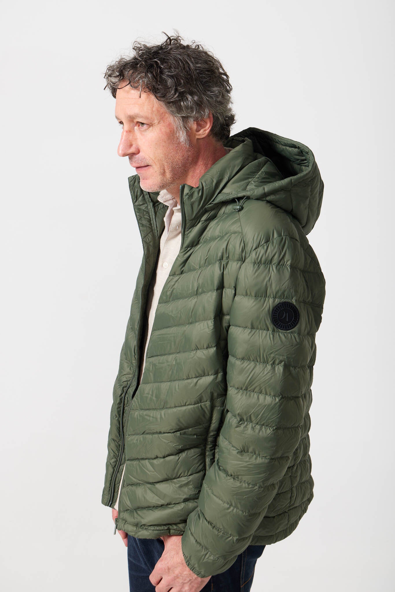 Men’s Sage Classic Jacket™ in green, lightweight hooded puffer jacket designed for versatile everyday wear in Australia