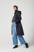 Women’s midnight black insulated ultra parka with hood, long warm winter parka perfect for layering in Australia’s cooler weather — Midnight Ultra Parka™