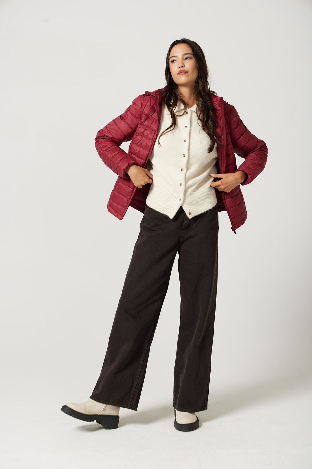 Burgundy Classic Jacket