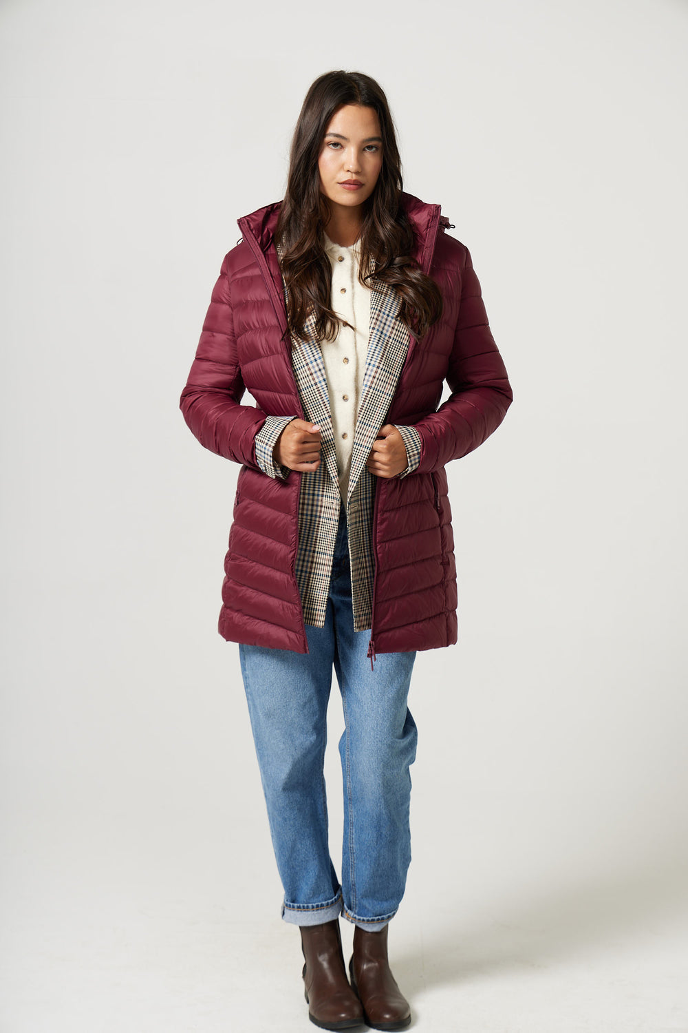 Burgundy Classic Parka