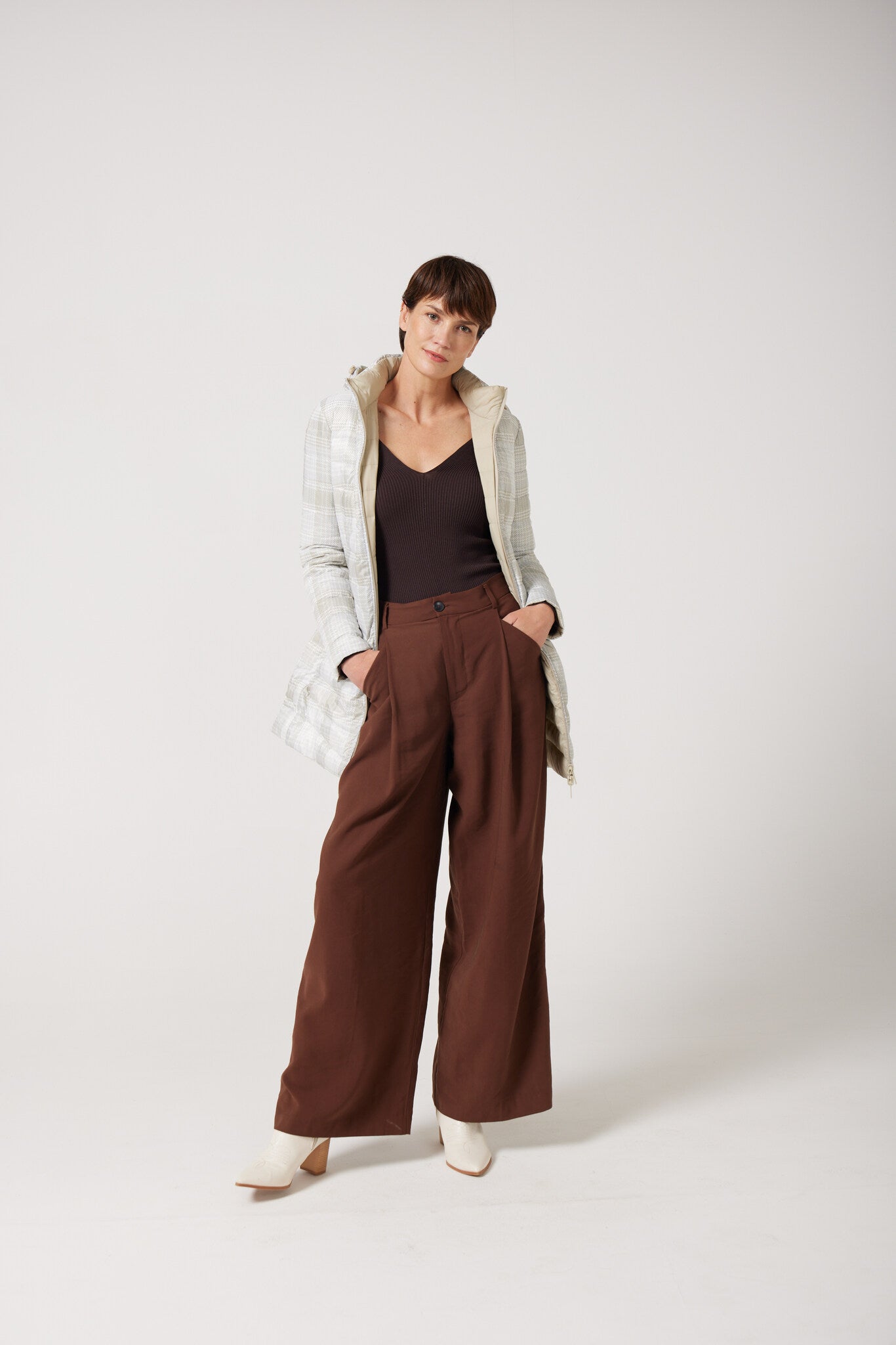 Tartan x Mist Classic Parka™ tartan check hooded reversible parka, warm insulated jacket perfect for layering in Australia’s cooler winter weather