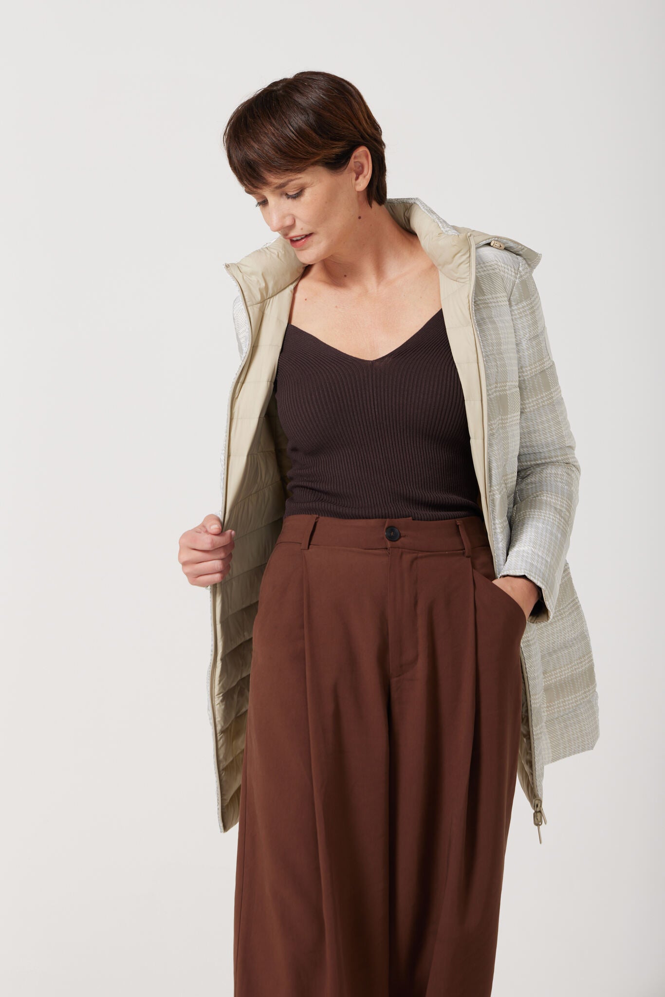 Tartan x Mist Classic Parka™ tartan check hooded reversible parka, warm insulated jacket perfect for layering in Australia’s cooler winter weather