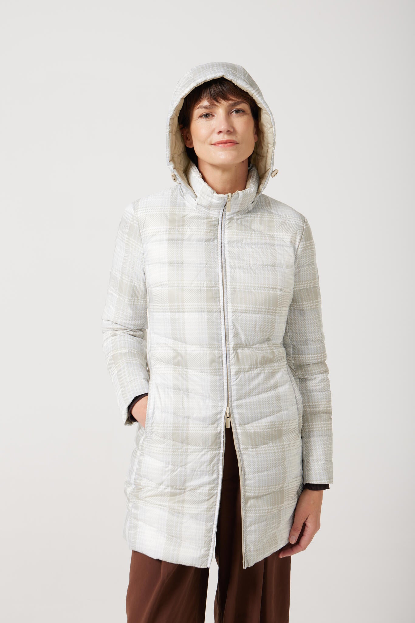 Tartan x Mist Classic Parka™ tartan check hooded reversible parka, warm insulated jacket perfect for layering in Australia’s cooler winter weather