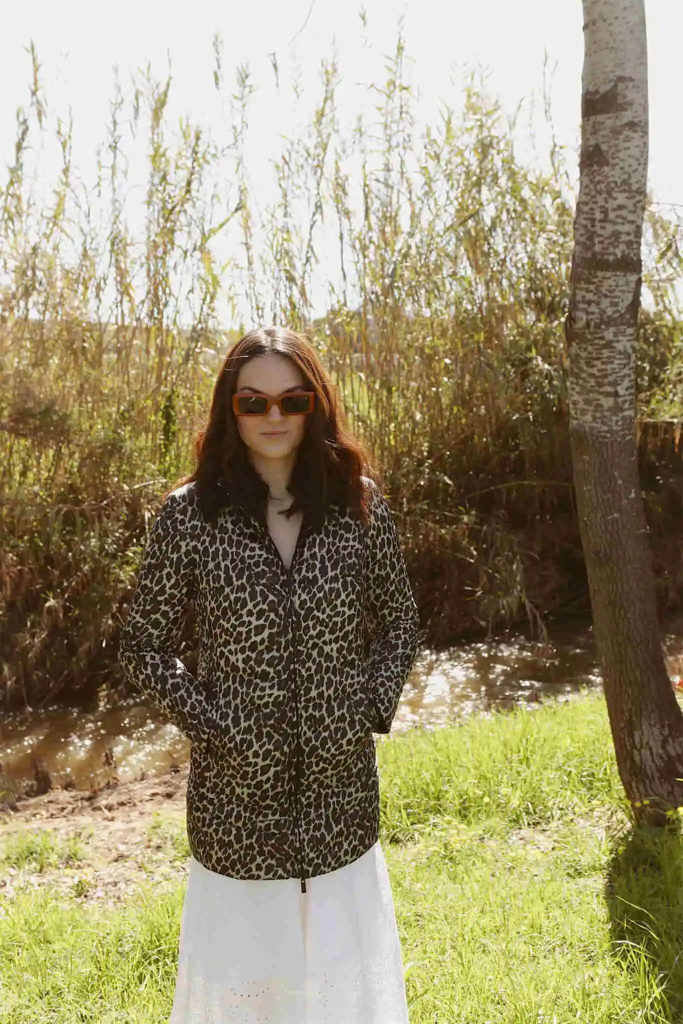 Women’s leopard print and midnight black reversible insulated parka with hood, warm winter parka perfect for layering in Australia’s cooler weather — Midnight x Leopard Classic Parka™