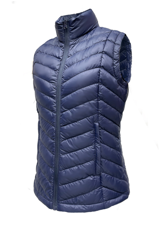 Navy Duck Down sleeveless vest