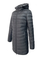 Black duck down puffer coat