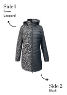 reversible duck down puffer coat
